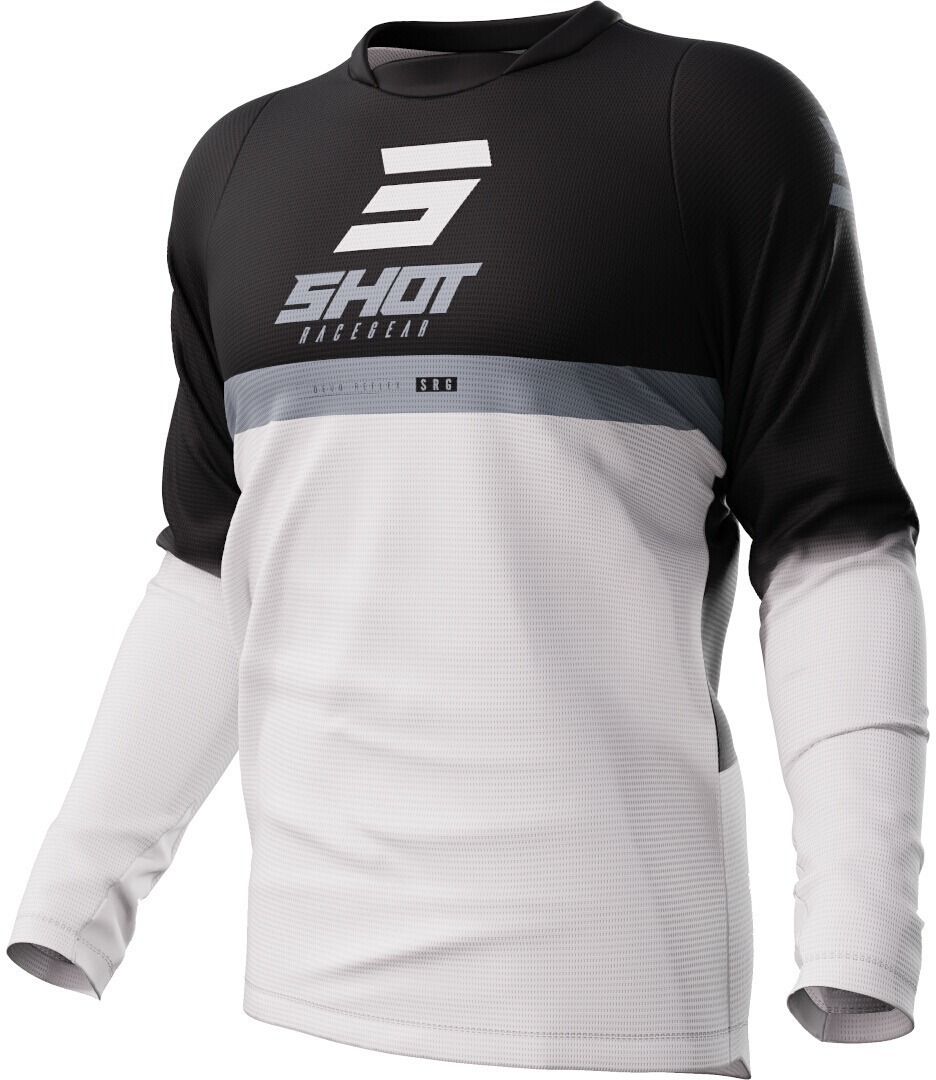 Shot Devo Reflex Motocross trøje, sort-hvid, størrelse 4XL