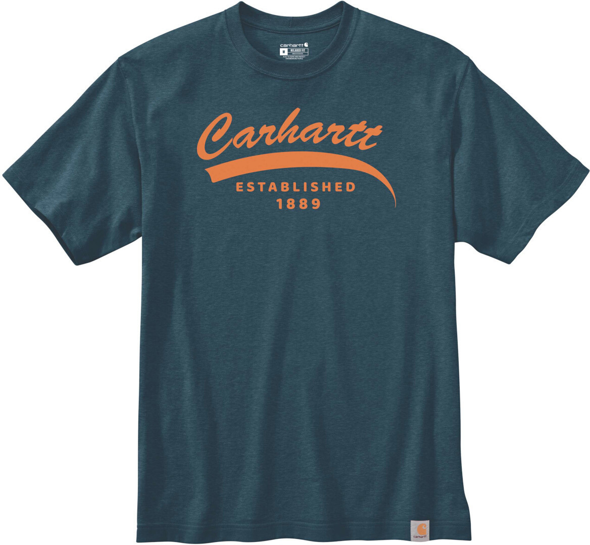 Carhartt Relaxed Fit Heavyweight Graphic T-Shirt, blau, Größe S, blau, Größe S