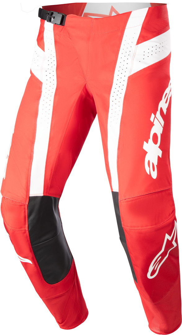 Alpinestars Men's White Red Techstar Arch Motocross Pants, White-Red, Size 34 For