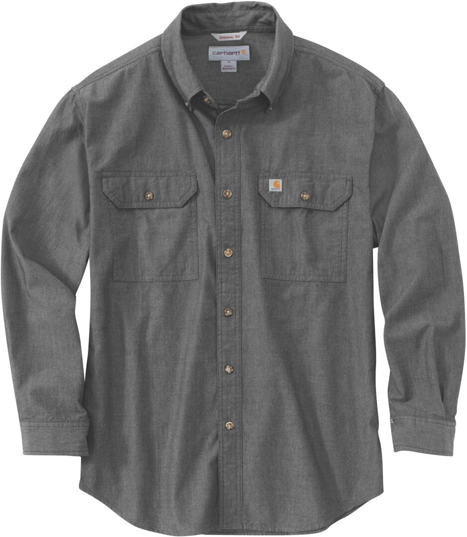 Image of Carhartt Loose Fit Midweight Chambray Camicia, grigio, dimensione L
