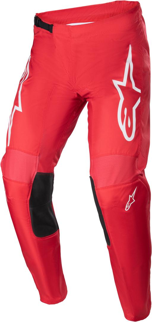 Image of Alpinestars Fluid Narin Pantaloni Motocross, bianco-rosso, dimensione 30