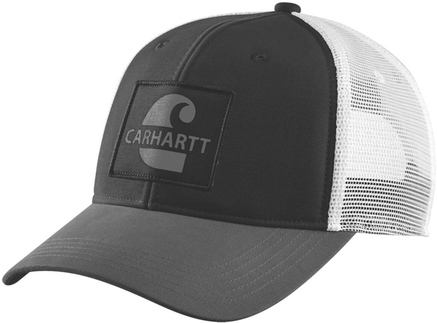 Carhartt Canvas Mesh-Back Core Graphic Casquette, noir-blanc