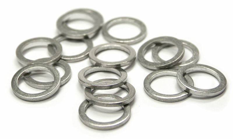 SPEEDBRAKES Aluminium Gasket 6x10x1mm, Size 10 mm, Size 10 mm