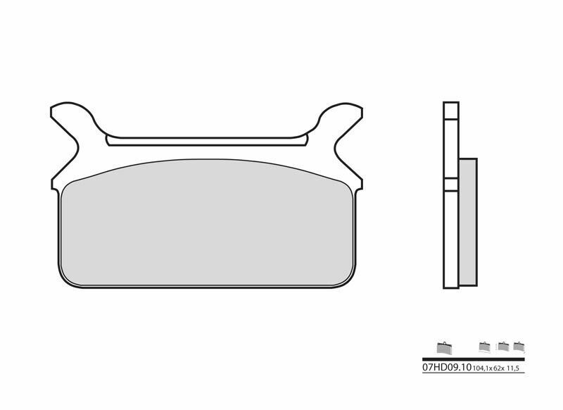 Brembo S.p.A. Plaquettes de frein route carbone céramique - 07HD0910