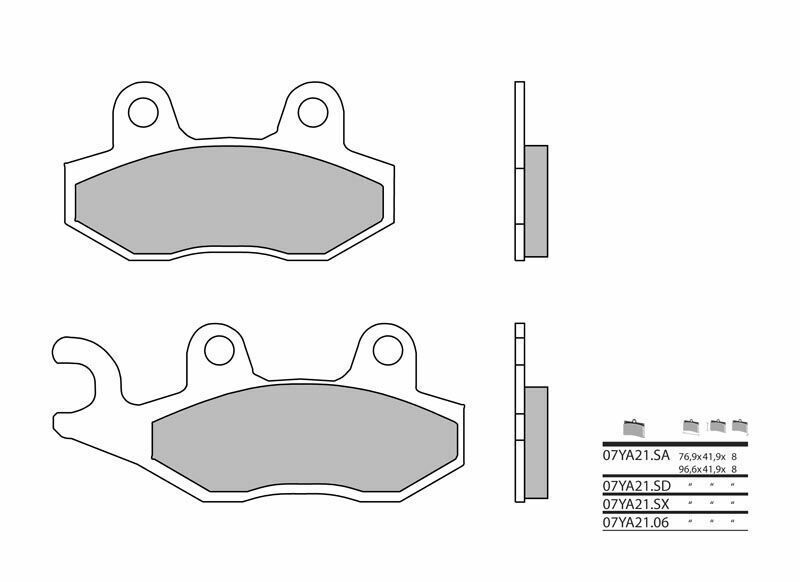 Brembo S.p.A. 道路刹车片碳陶瓷 - 07YA2106