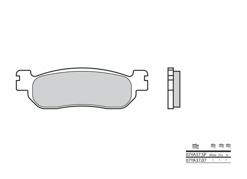 BREMBO Street Sintered Metal Brake pads - 07YA37SP