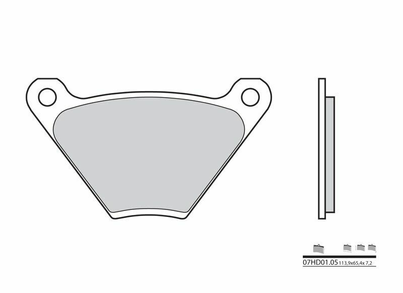 Brembo S.p.A. Plaquettes de frein route carbone céramique - 07HD0105