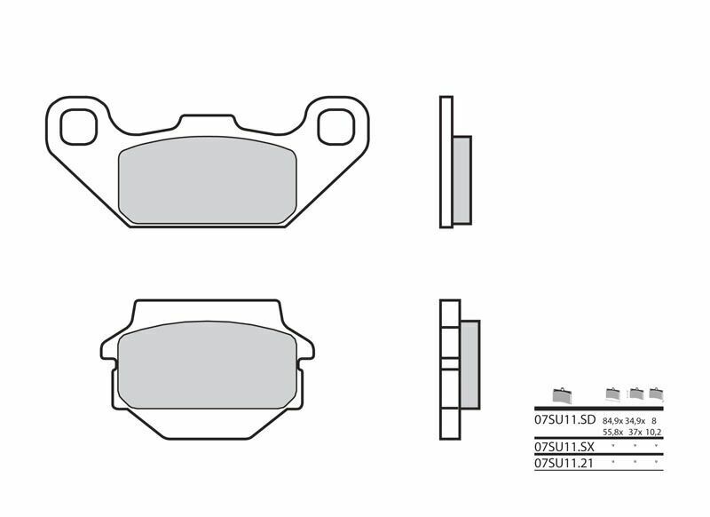 BREMBO Plaquettes de frein BREMBO Off-Road métal fritté