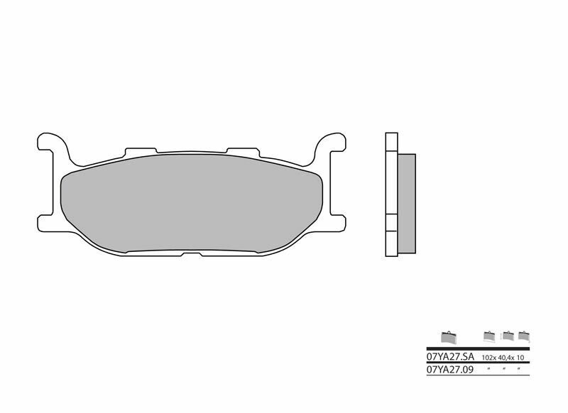 BREMBO Bremsbeläge BREMBO Road Sintermetall - 07YA27SA