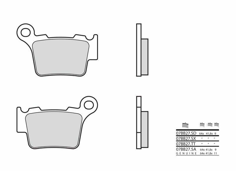 Brembo S.p.A. Off-Road Sintered Metal Brake pads - 07BB27SX