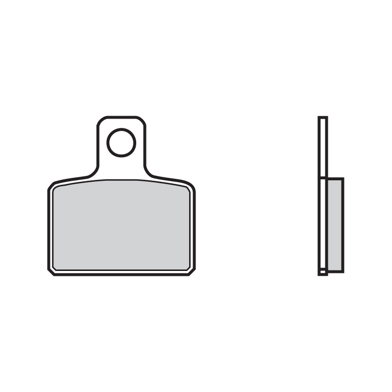 Brembo S.p.A. Rennradbremsbeläge aus Carbon-Keramik - 07GR4804, Größe 135 mm