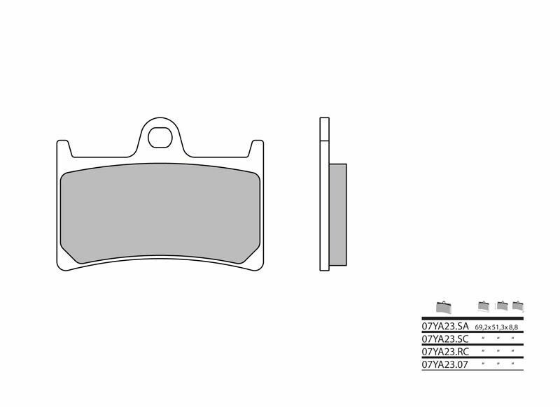 Brembo S.p.A. 烧结金属公路刹车片 - 07YA23SA