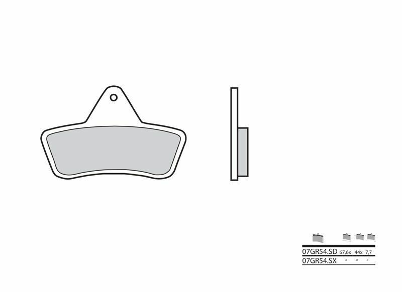 Brembo S.p.A. Off-Road Sintered Metal Brake pads - 07GR54SD