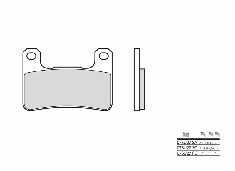 BREMBO Street Sintered Metal Brake pads - 07SU27SA