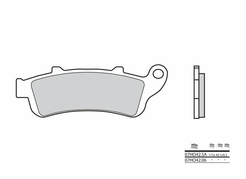 Brembo S.p.A. Pastillas de freno de carretera metal sinterizado - 07HO42SA