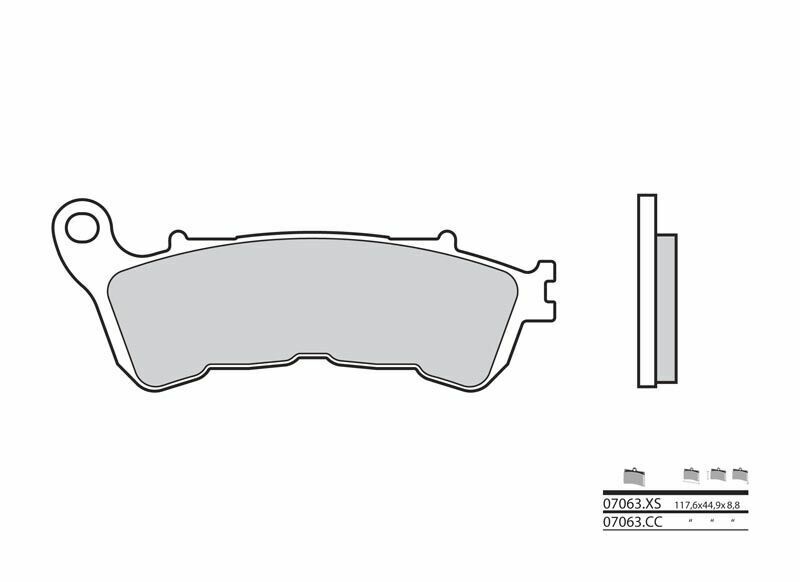 Brembo S.p.A. Plaquettes de frein Scooter métal fritté - 07063XS