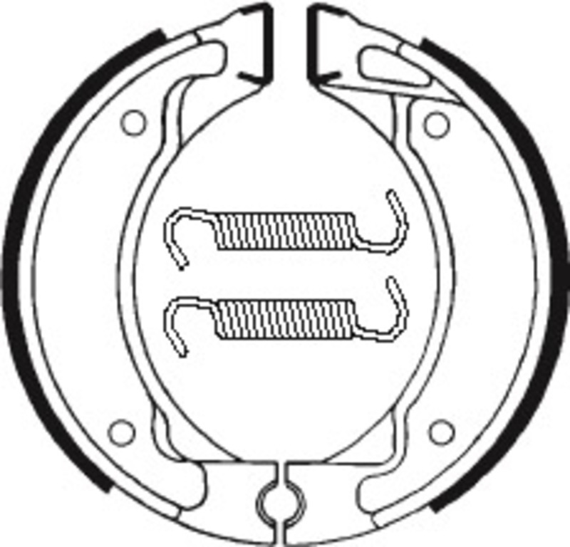 TECNIUM Scooter/Street/Off-Road/ATV Organic Brake shoes - BA050
