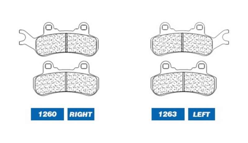 CL BRAKES ATV Sintered Metal Brake pads - 1263ATV1
