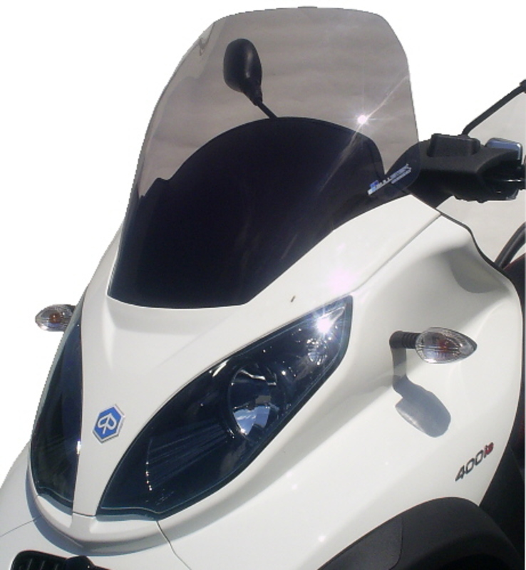 V PARTS Racing Windshield Clear Piaggio MP3, transparent, transparent
