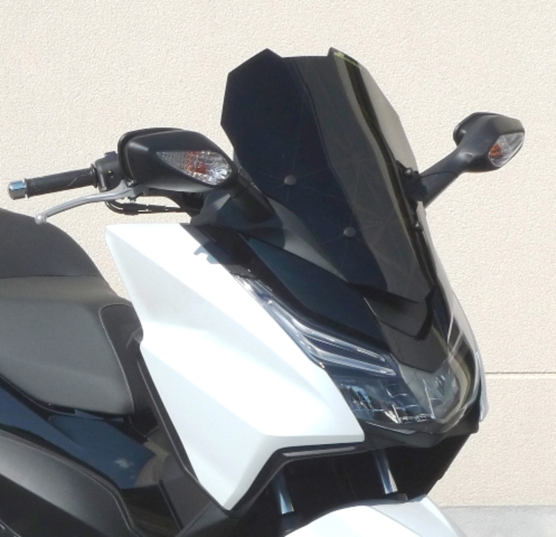 V PARTS Racing Windshield Smoked Black Honda NSS 125 Forza, transparent, transparent