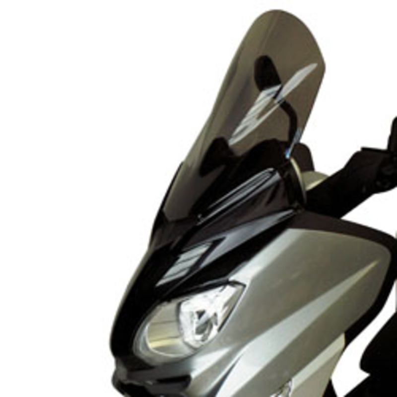 V PARTS Double Curve Windshield Smoked Black Yamaha X-Max 125/250, transparent, transparent