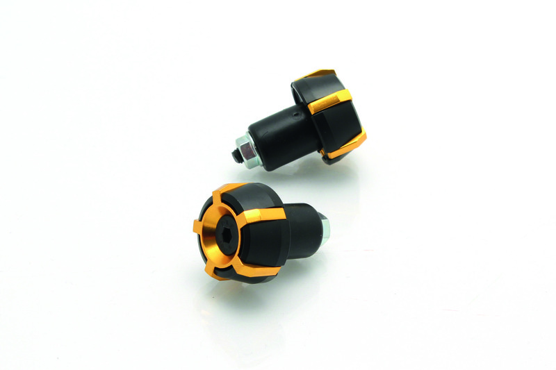 V PARTS Spark Ø18mm Bar Ends Black/Gold, black