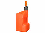 TUFFJUG Bidon d'essence TUFF JUG 20L orange translucide/bouchon orange - bouchon remplissage rapide