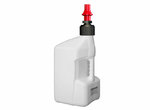 TUFFJUG TUFF JUG 20L Contenitore di benzina bianco traslucido / Tappo rosso - Tappo di riempimento rapido