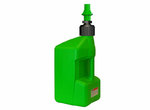 TUFFJUG TUFF JUG 20L Contenitore di benzina verde traslucido / Tappo rosso - Tappo di riempimento rapido