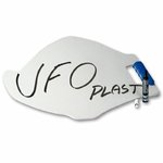 UFO Weiße UFO-Verkleidung mit Marker