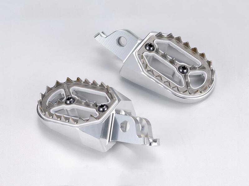 BIHR Evolution Footpegs Silver Suzuki RM-Z250/450, silver