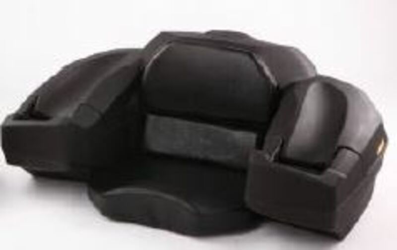 BIHR ATV Rear Storage Box with Integrated Seat Black 75L, black