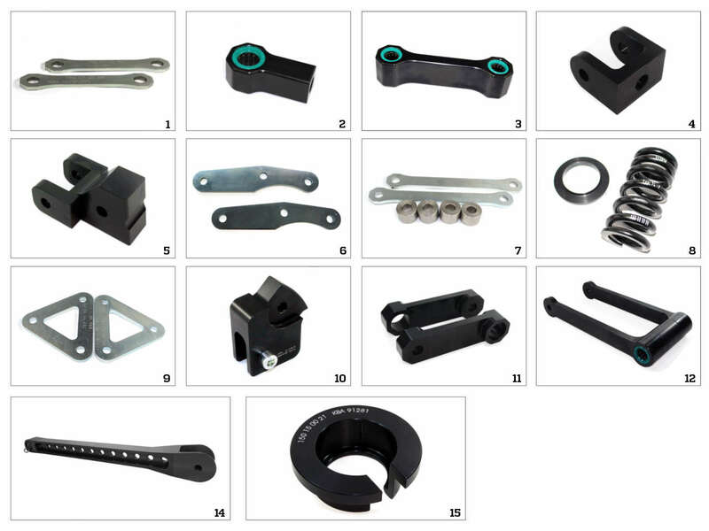 TECNIUM Jack Up Kit Setting 6 - Kawasaki Z650