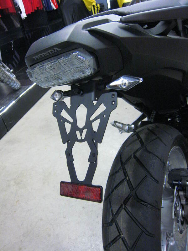 V PARTS License Plate Holder Black Honda NC750X, black