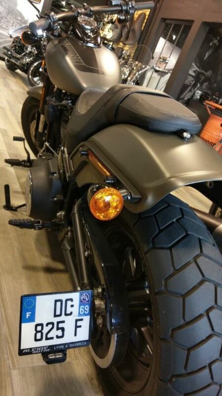 Access Design Side License Plate Holder Black Harley Davidson Fat Bob 114 License Plate Holder