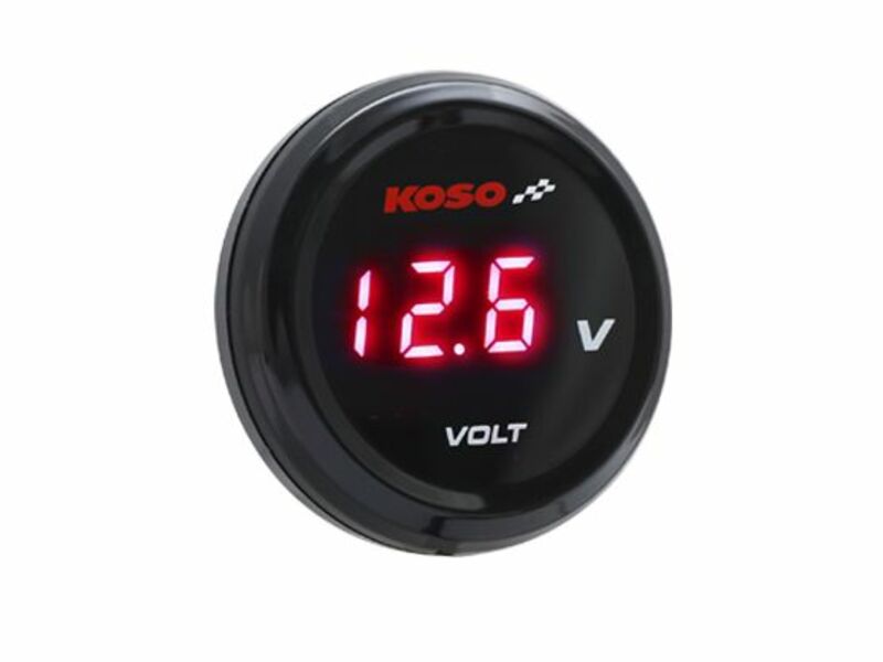 Image of KOSO Display rosso del voltmetro i-GEAR, rosso