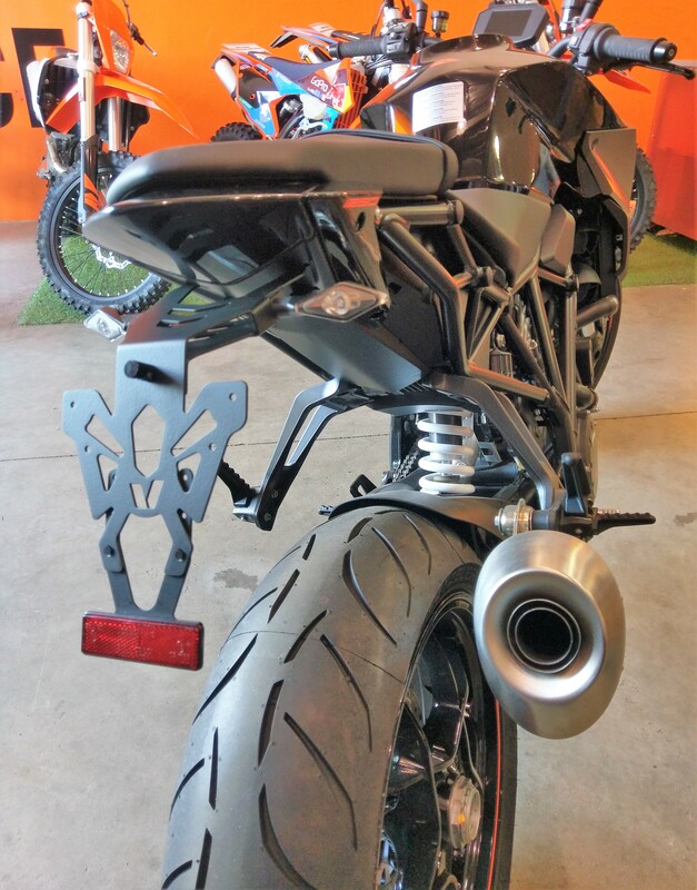 V PARTS License Plate Holder Black KTM 1290 Super Duke R, black