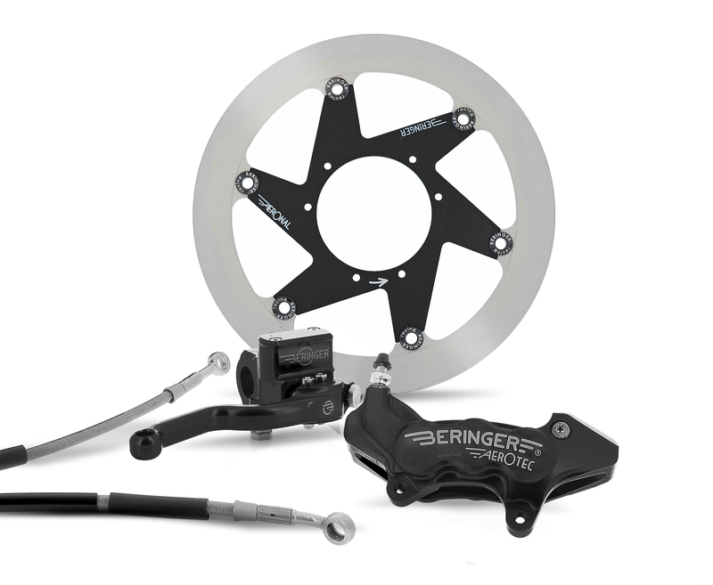 Beringer Top Race Impianto Frenante Completo 16.5" Ruota Aerotec® Pinza Assiale 6 Pistoncini - Nero