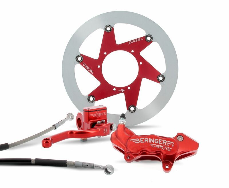 Beringer Sistema de Frenos Completo Top Race Rueda 17'' Pinza Axial Aerotec® 6 Pistones - Rojo