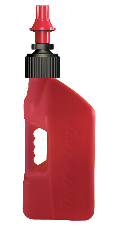 TUFFJUG Bidon d'essence TUFF JUG 10L rouge translucide/bouchon rouge