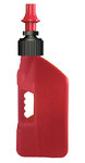 TUFFJUG Doorschijnend rood TUFF JUG 10L benzineblik/rode dop