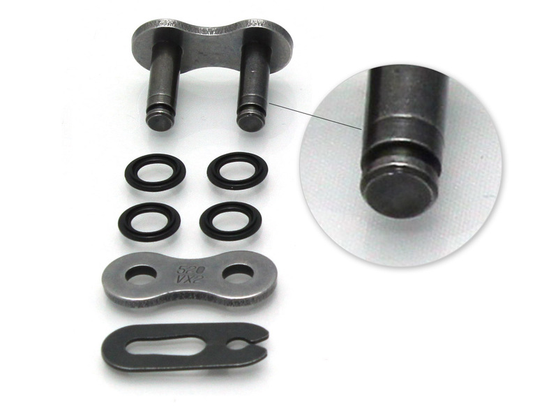 D.I.D Attache type clip 520NZ 520 - noir/noir, taille 23 mm