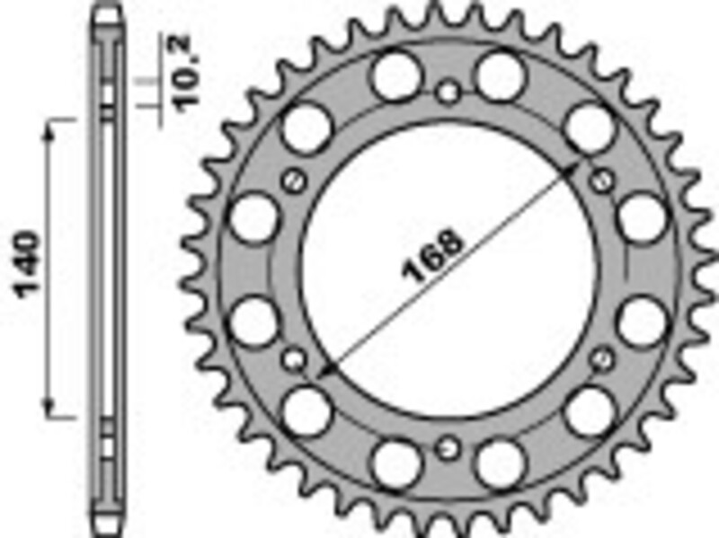 PBR Steel Standard Rear Sprocket 4613 - 525