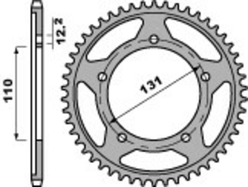 PBR Ek 315 Set Übertragung Kette+Zahnrad+Ritzel Ducati