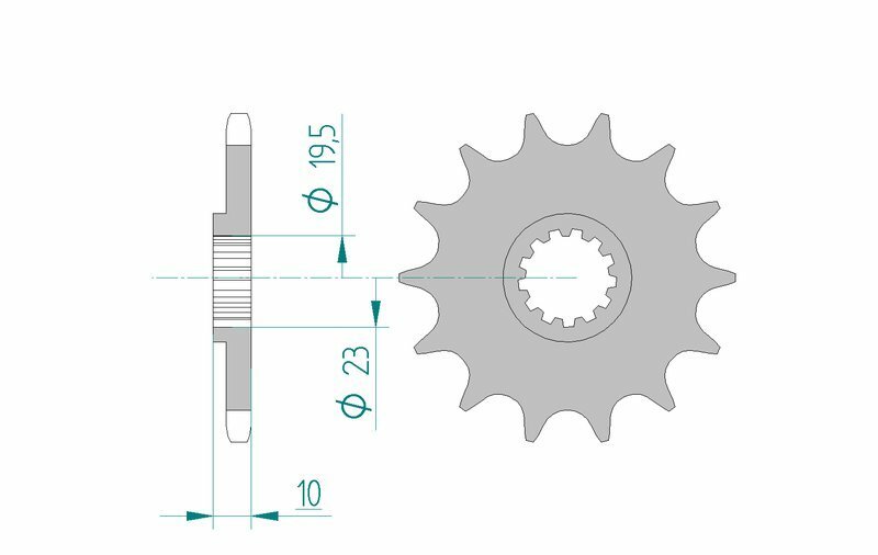 AFAM Vakio teräsketjupyörä 22303 - 520