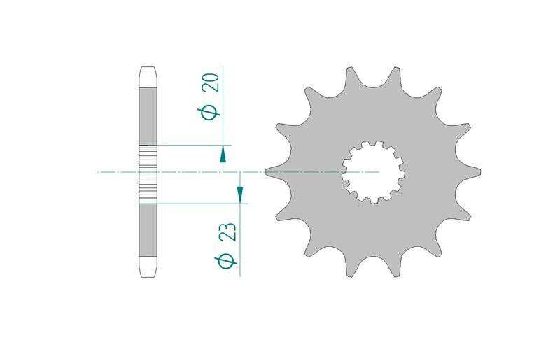AFAM Pignon acier standard 22404 - 525