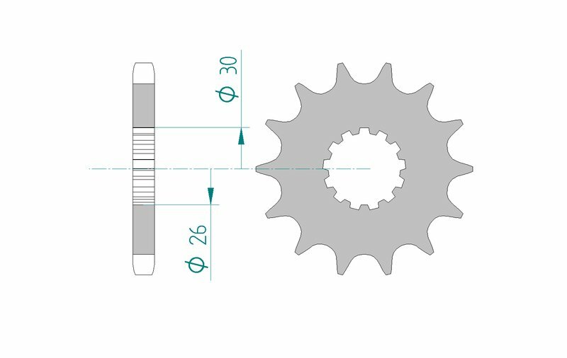 AFAM Steel Standard Front Sprocket 88800 - 530