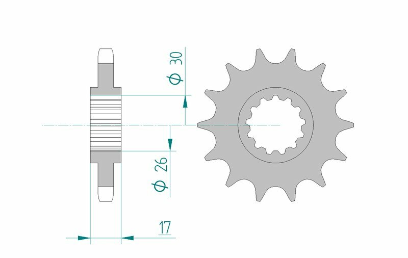 AFAM Steel Standard Front Sprocket 20603 - 530