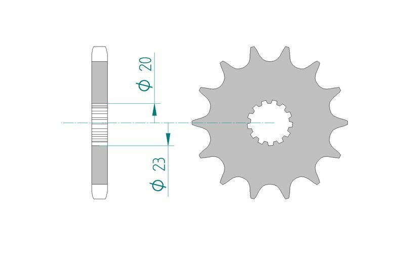 AFAM Pignon acier standard 22403 - 530