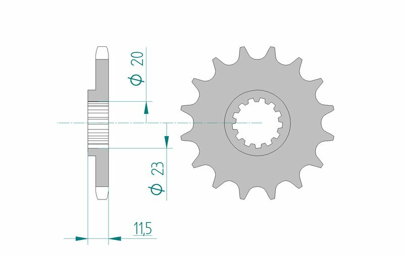 AFAM Pignon acier standard 22201 - 428